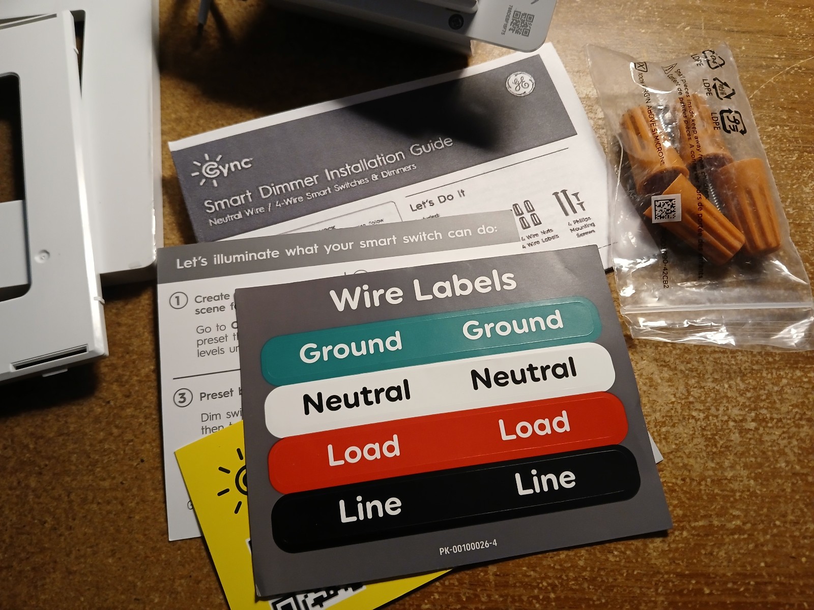 GE Cync Dimmer Smart Switch Requires Neutral Wire Works W/Google/Alexa-Open Box