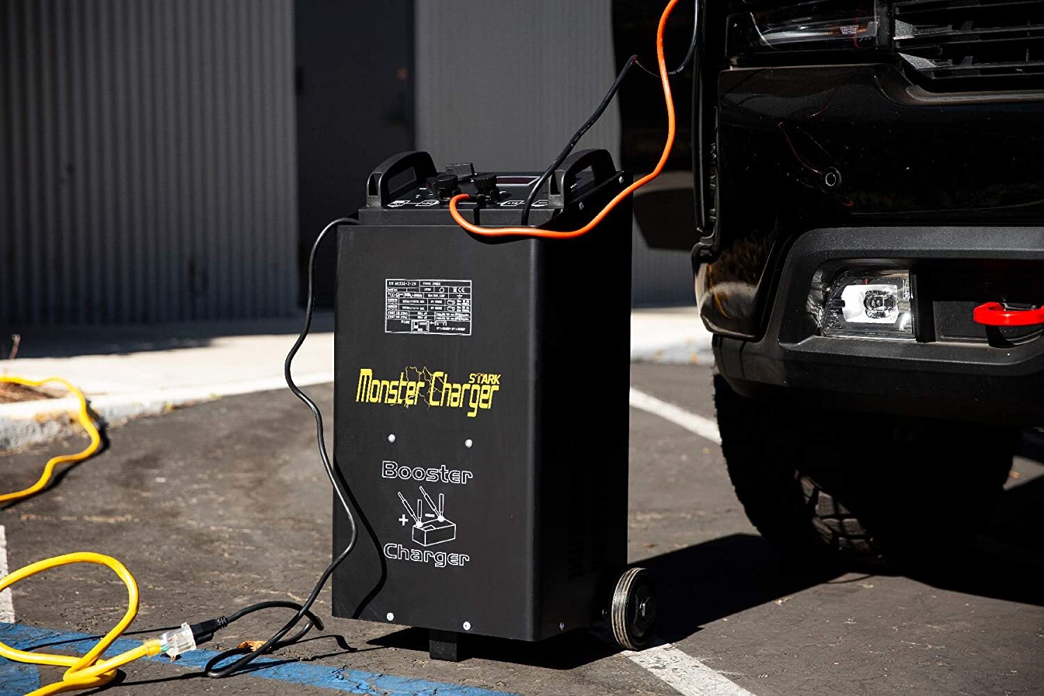 Stark USA 24 /12 Volt Car or Truck Wheeled Automotive Battery Fast Charger Jump