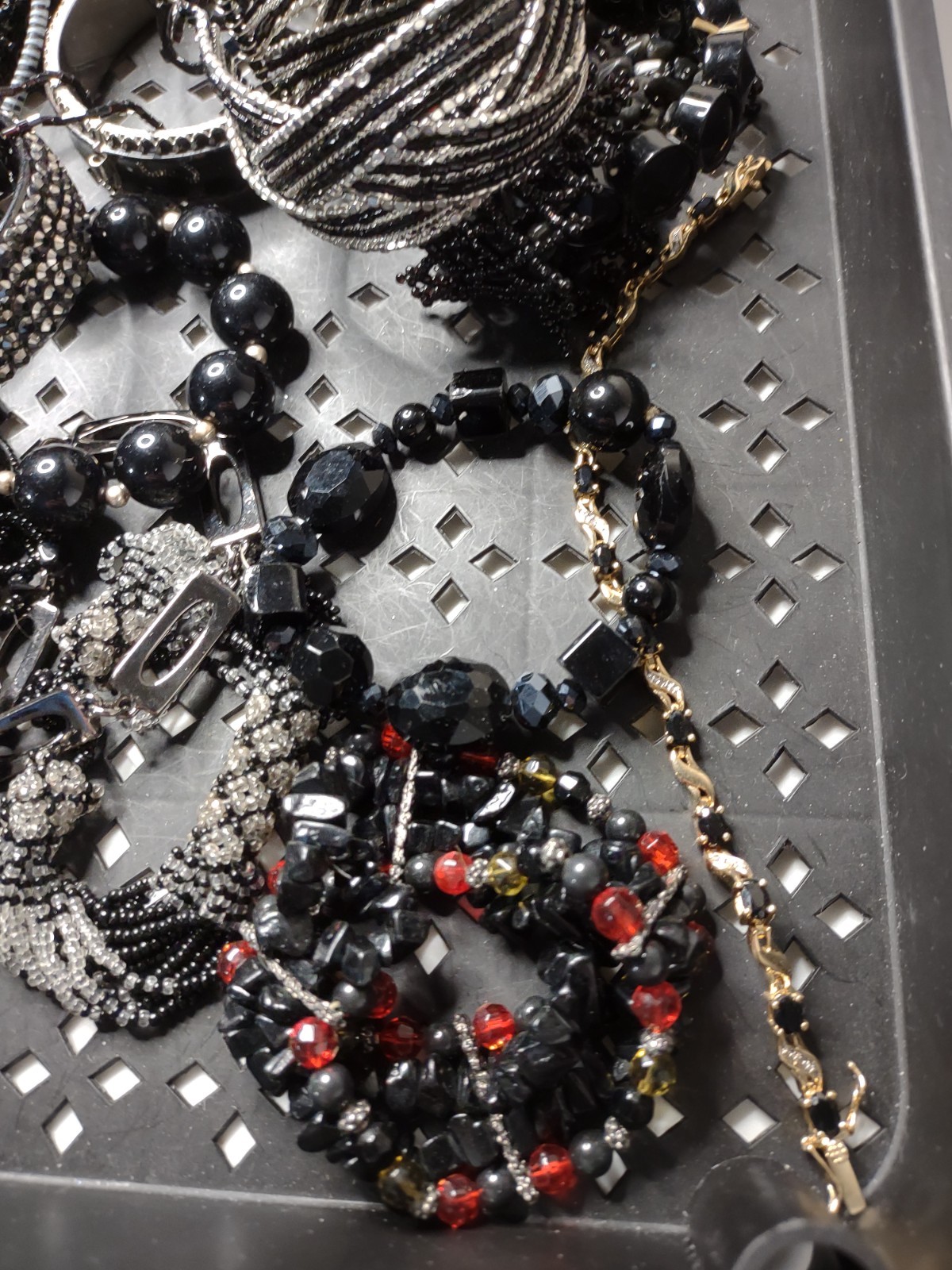 Lot Of Black / Dark Bracelets Black Bracelet Lot MLLAN