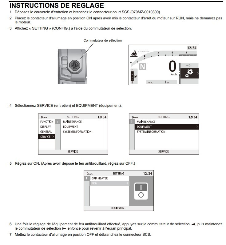Honda X-Adv Twin Fog light adaptor connectors + SCS coding connector upto 2025