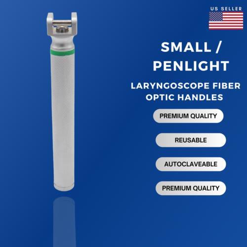 Laryngoscope Set Fiber Optic MACINTOSH MILLER Blades 3 Handle EMT Intubation Kit