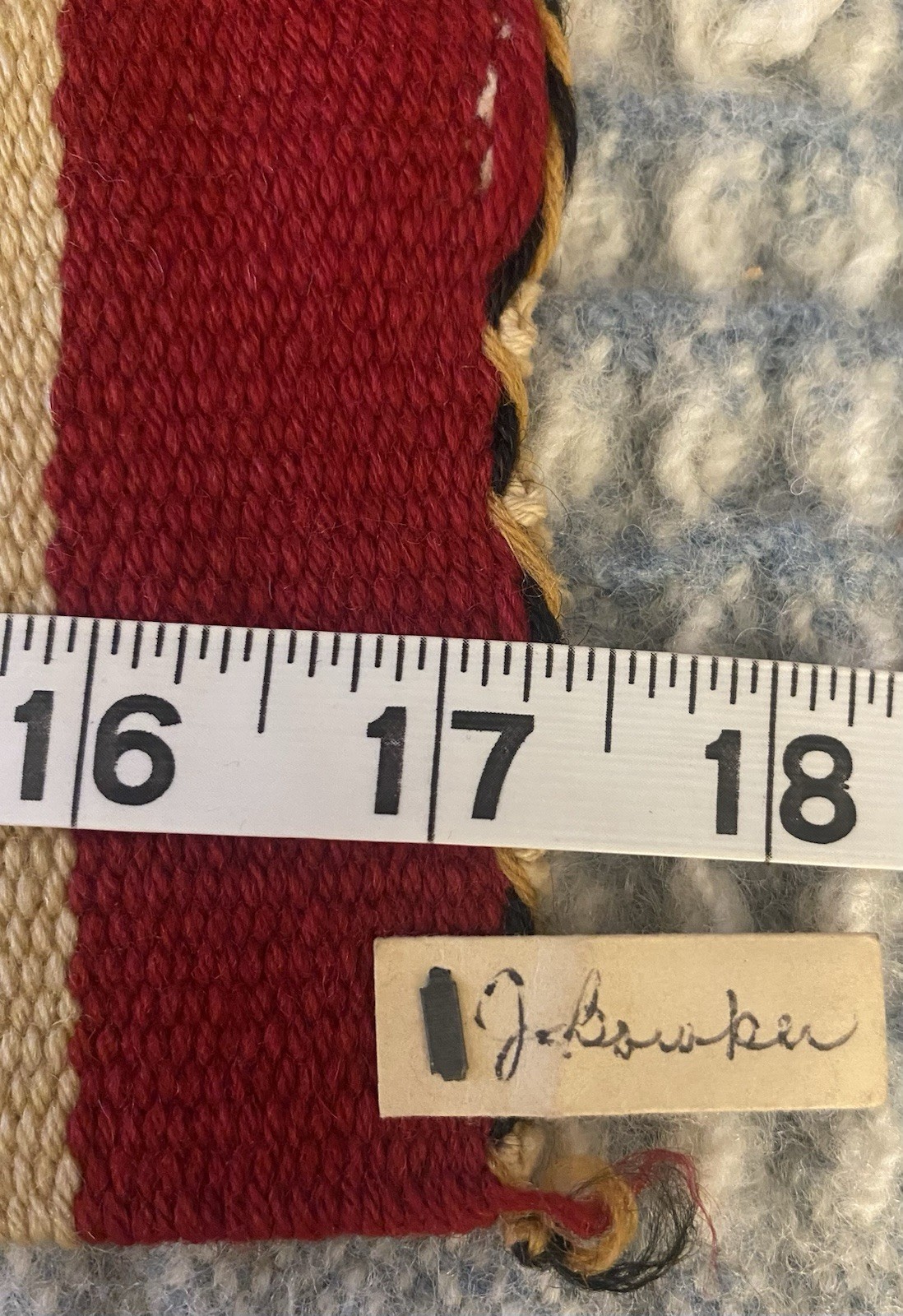 Germantown Navajo Pillow Square First Quarter 20th Century 17-1/2” x 17-1/2”