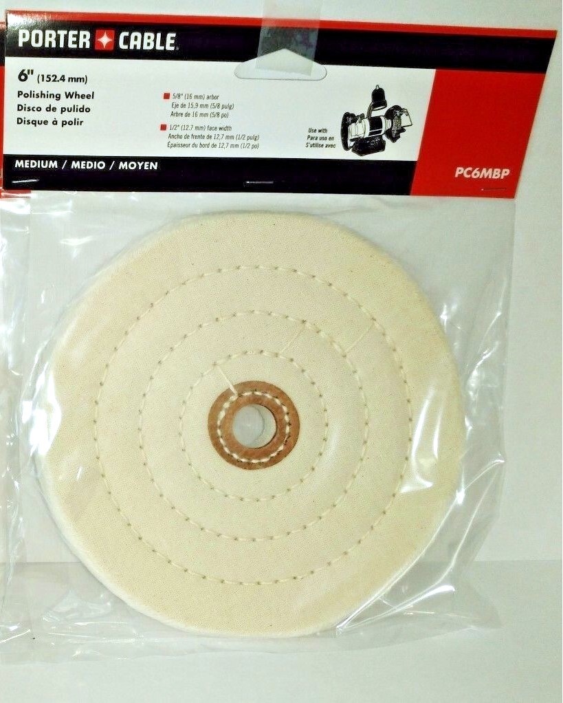 Porter Cable PC6MBP 6" Buffing And Polishing Pad Medium