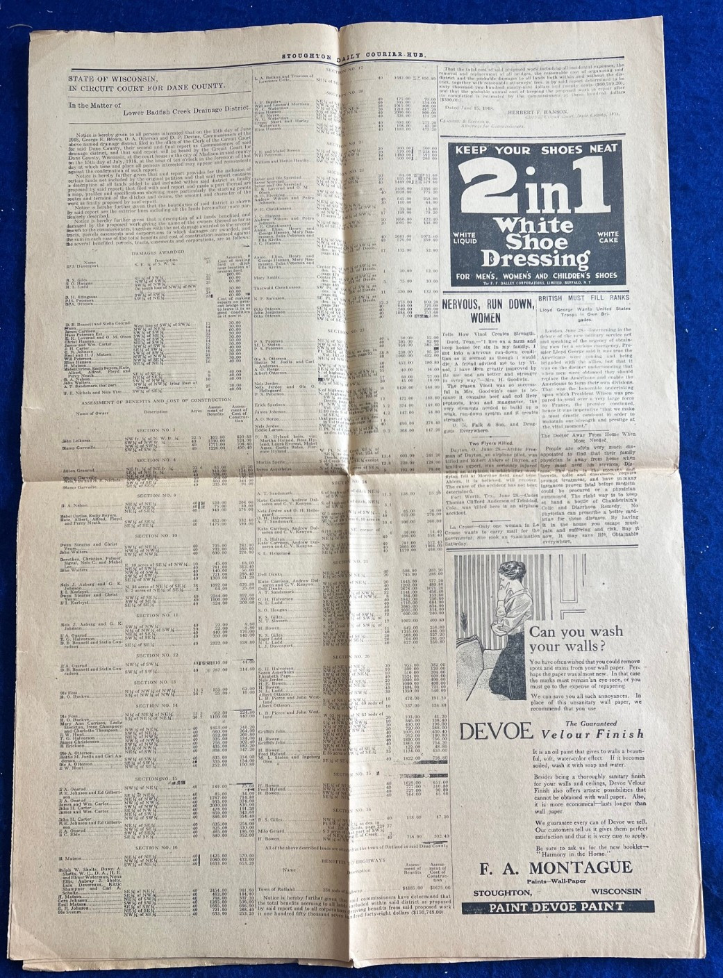 WWI Russian Revolution Czar Nicholas II Romanov Shot Rumor Newspaper 1918