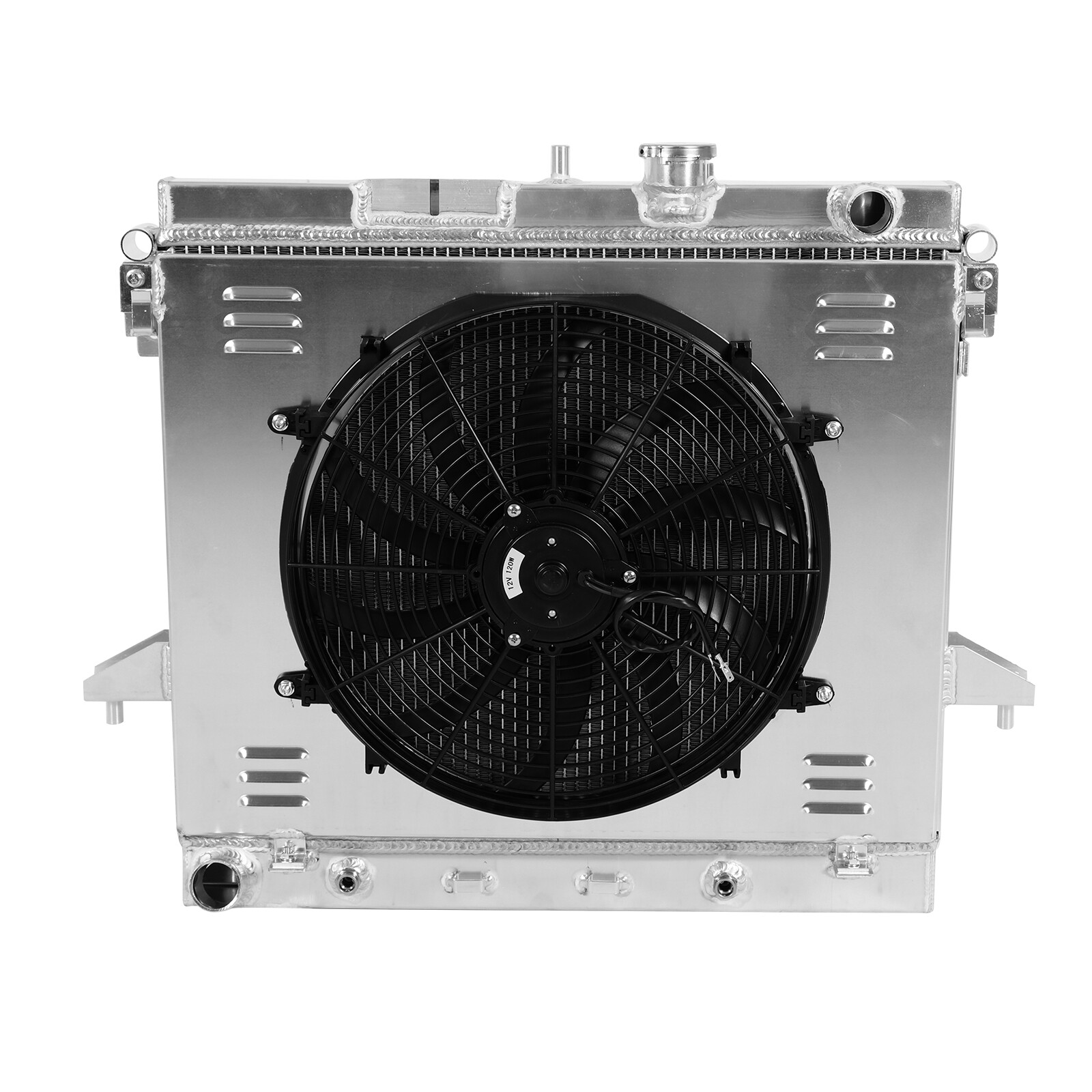 3 Row Radiator+Shroud Fan Kits For 2006-2012 Chevy Colorado Hummer H3/GMC Canyon
