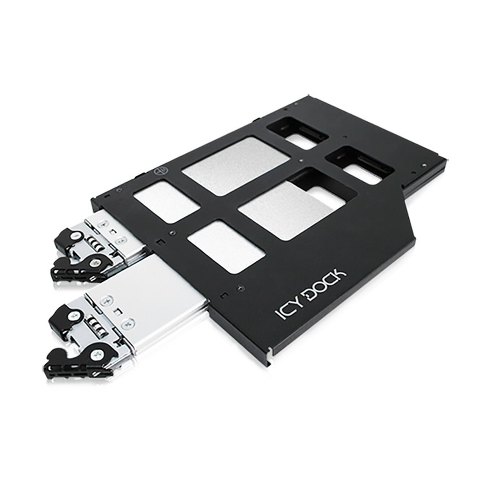 ICY DOCK ToughArmor MB852M2PO-B Removable Rack 2x NVMe M.2 SSD slot 9.5 mm
