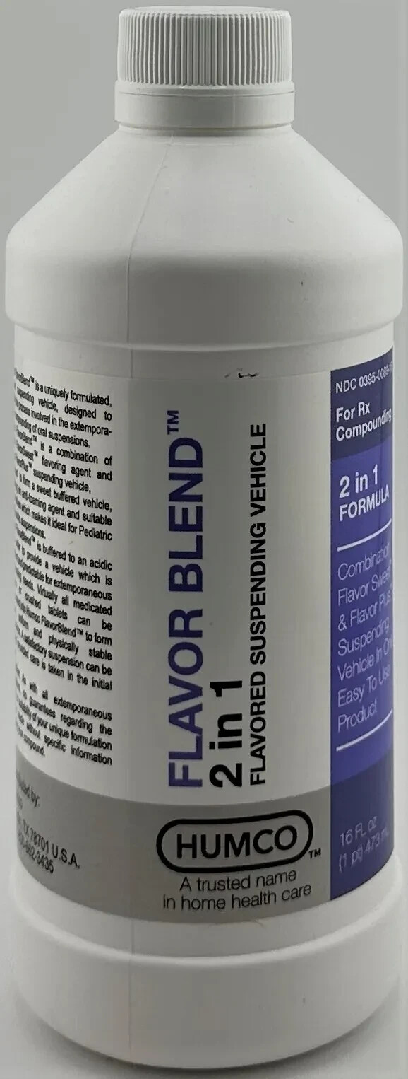 Humco FLAVOR BLEND 16 oz FLAVORED PLUS SUSPENDING VEHICLE (2 IN 1) EXP. 03/2026
