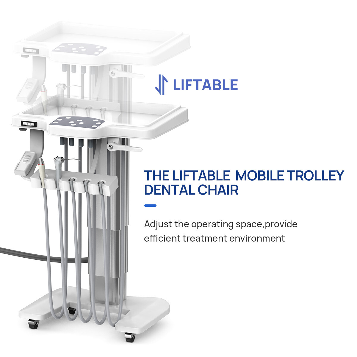 Dental Unit Chair Computer Controlled DC Motor PU Hard Leather+Doctor's Stoo FDA