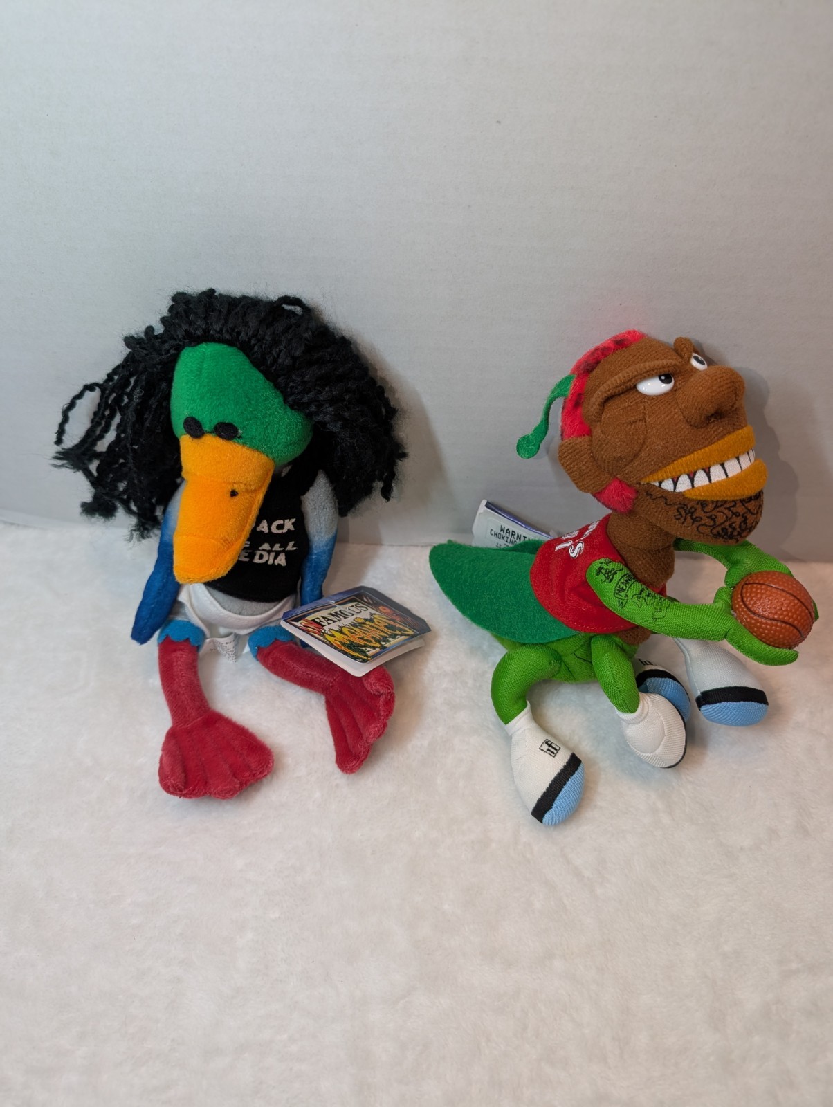 Vintage 90s Meanies Plush Lot Of 8- Infamous Series MADONNA Clinton HOWARD STERN