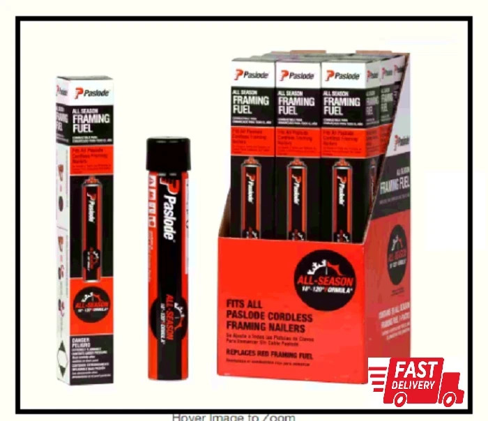 Paslode All Season Fuel For Cordless Framers 816008 With 902272R Adapter Framing