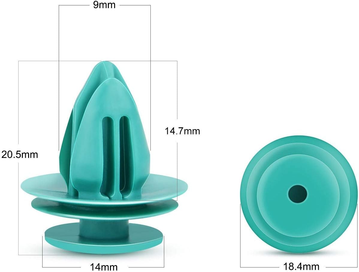 9mm Hole 40pcs Trim Door Panel Clips Retainer for Tacoma Tundra Camry Corolla