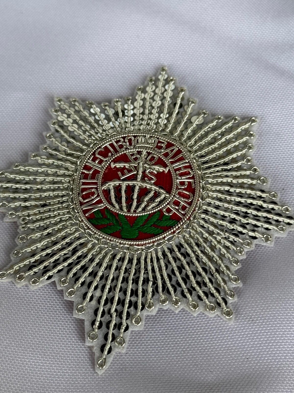 Russian Imperial Order of St.Ekaterina Embroidered star, replica 1720-1800s