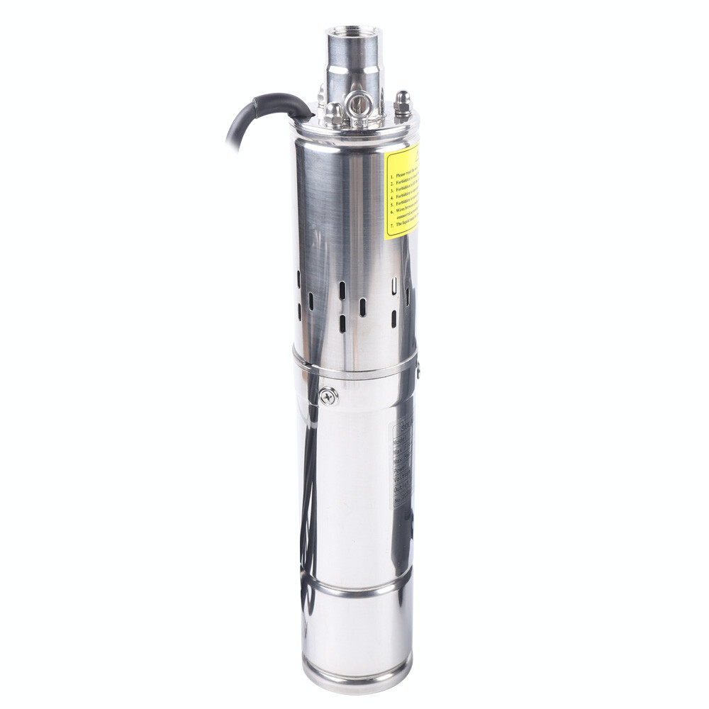 3in 24V DC Deep Well Solar Water Pump Submersible Max Head 100m/ 328ft+MPPT 270W