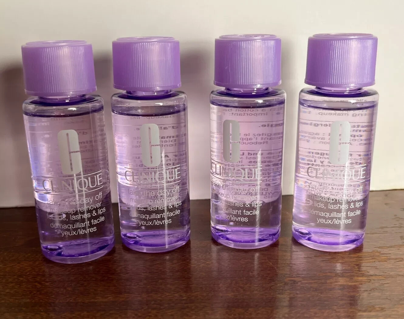 CLINIQUE take the day off Makeup Remover Lids, Lashes & Lips 4 x 1.7oz