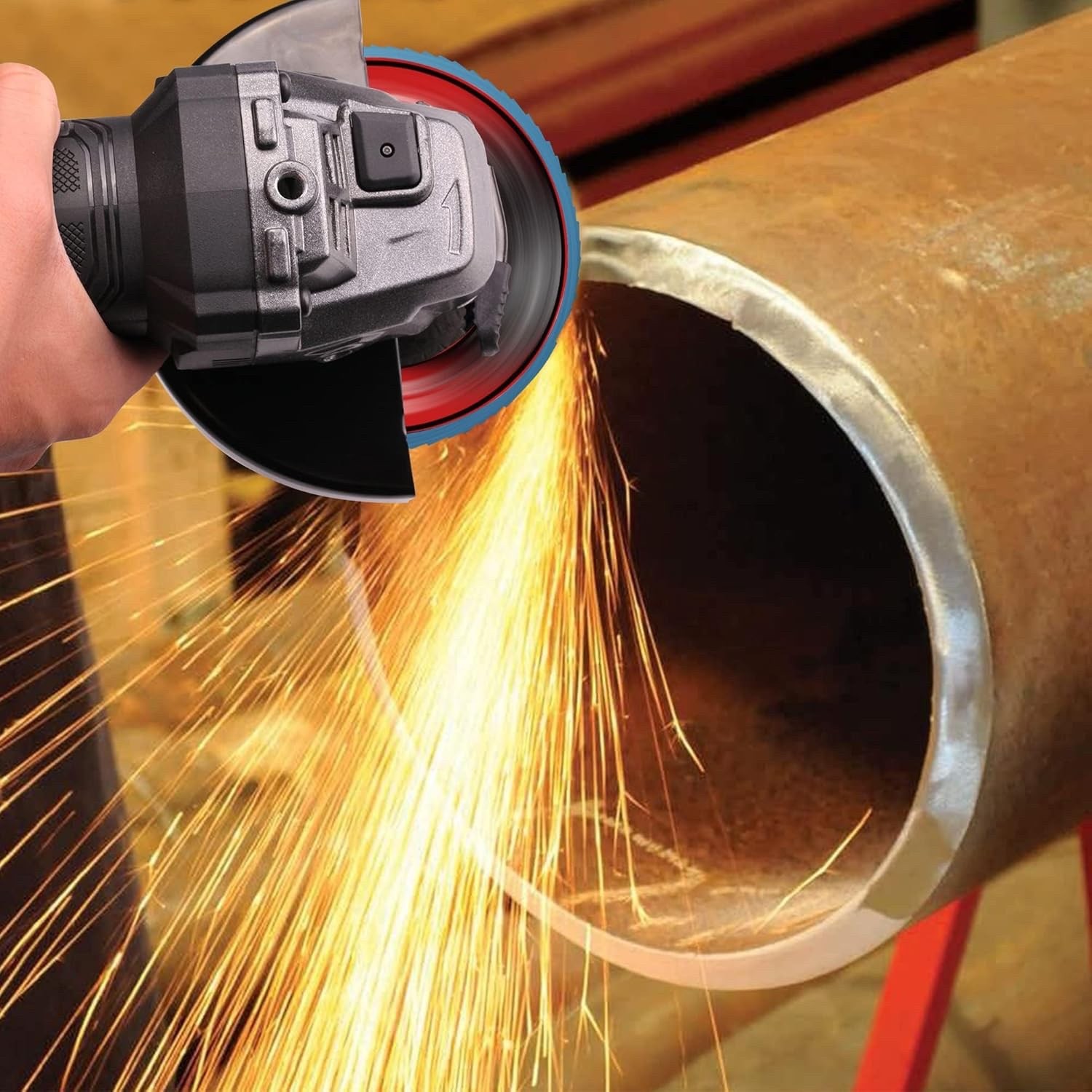 50pk EZARC 40 Grit, 4 1/2 X 7/8-Inch Flap Sanding Disc, Type 29 Zirconia