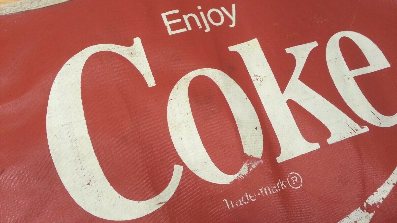 Coca Cola and Coke - Vinyl - Mini Signs / Placemats - SET of 2 - 14.75" W