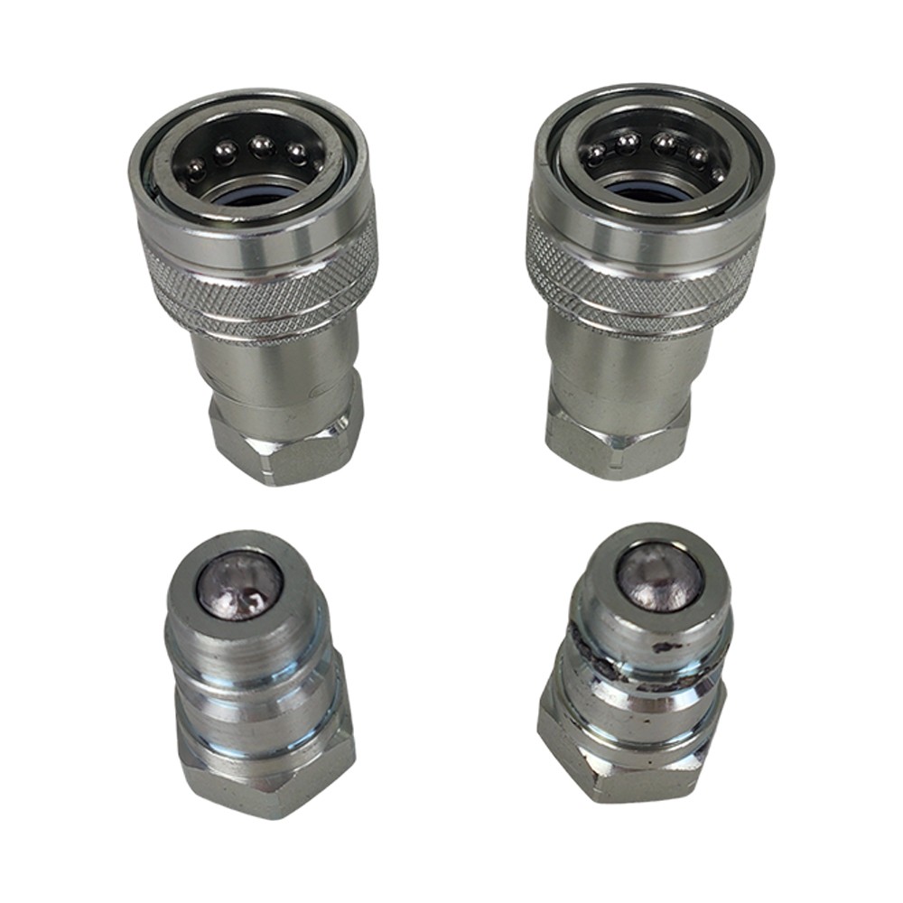 2Sets For Pioneer Ball Style 1/2" NPT Hydraulic Coupler Quick Connect Coupling