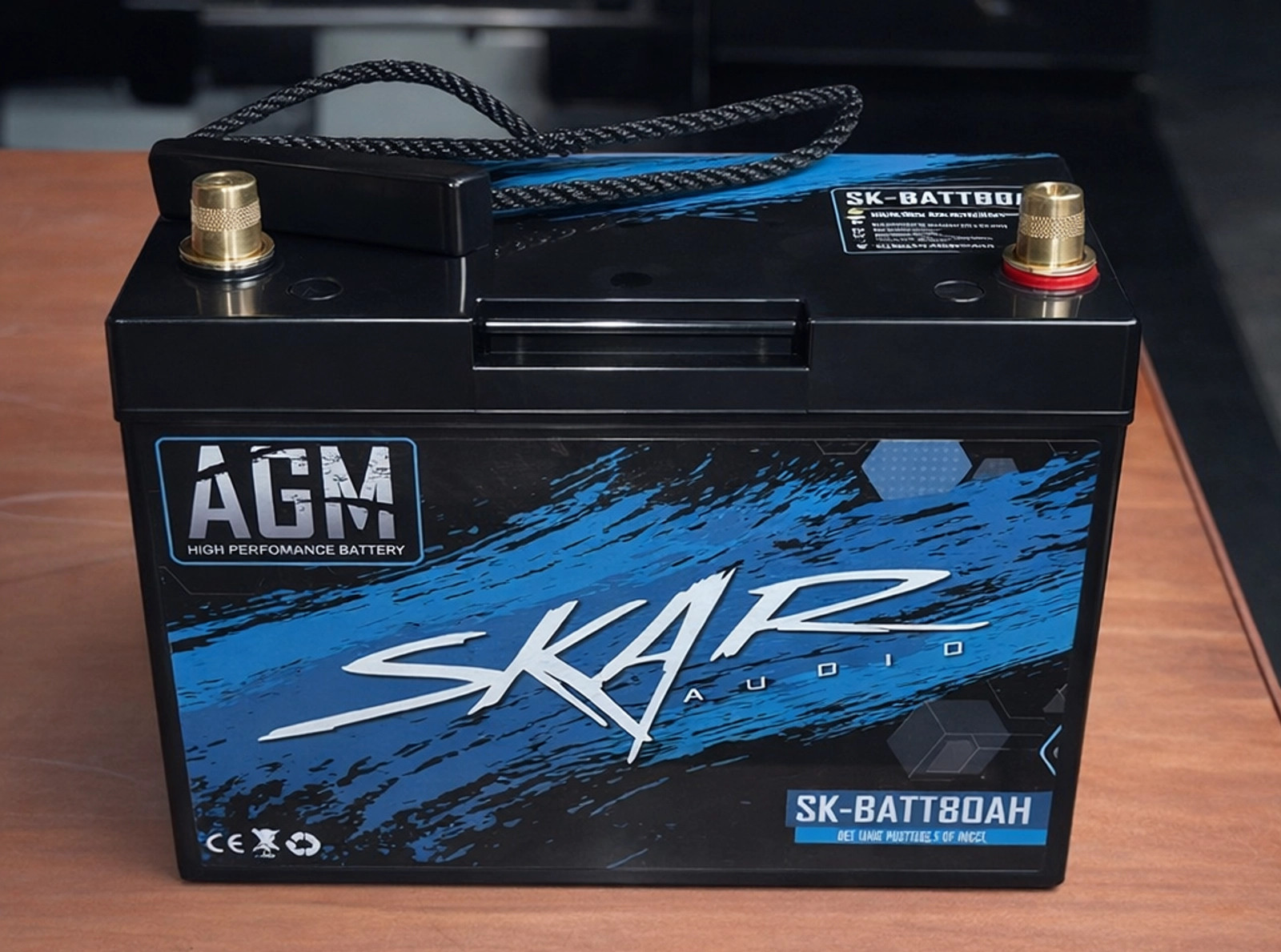 USED SKAR AUDIO 12V 80Ah AGM HIGH PERFORMANCE CAR AUDIO BATTERY | SK-BATT80AH