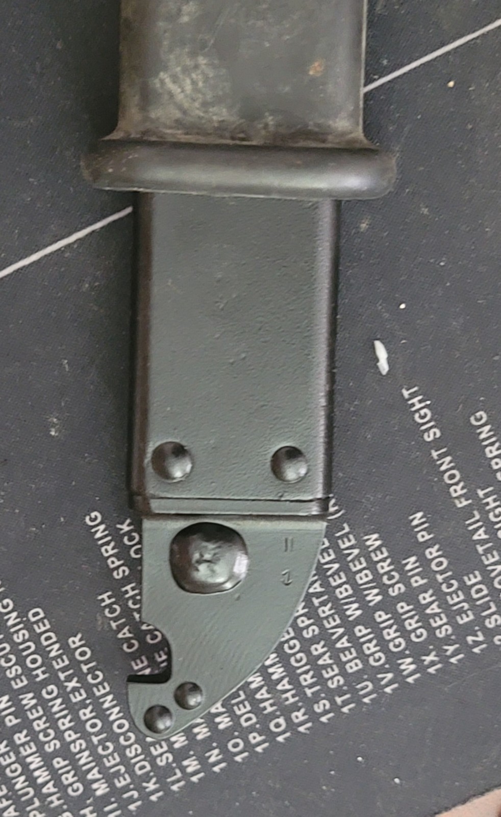 Type 2 Bayonet Polish Good Condition w/ matching sheath cold war