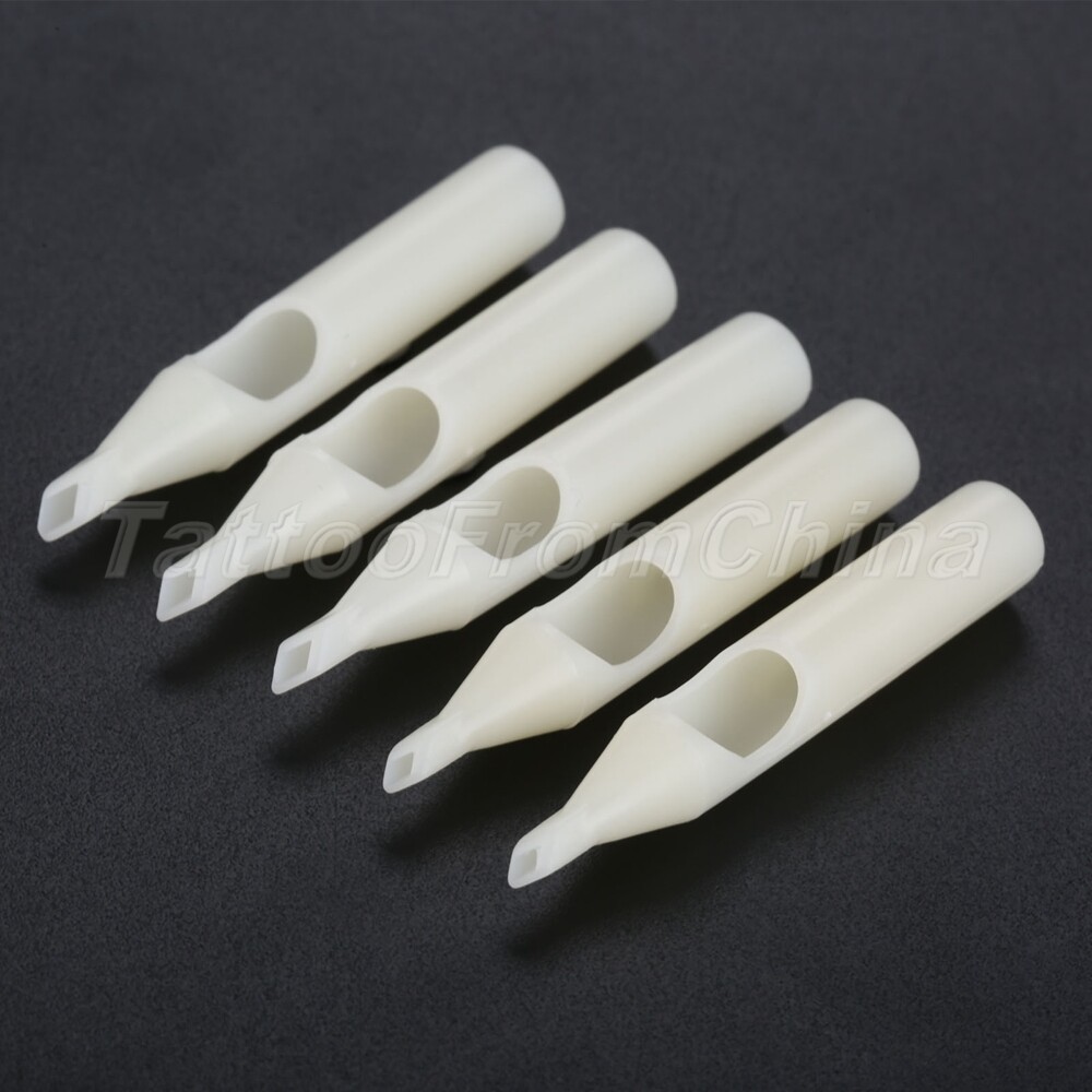 50pc Tattoo Disposable Tips Single Use Tattoo Machine Gun Nozzle Tip Needle Tube