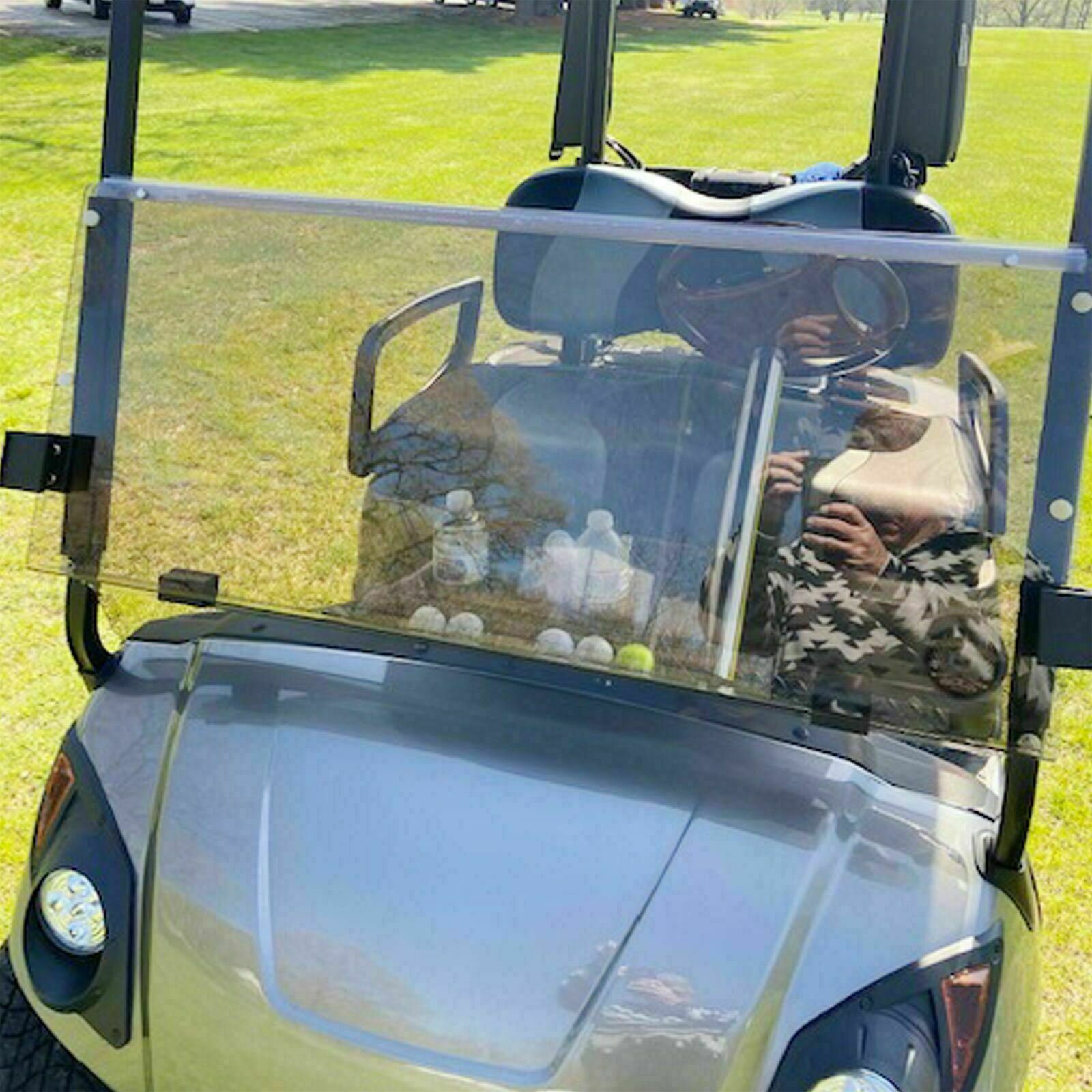 For Yamaha G29 DRIVE 2007-2016 Tinted Golf Cart Windshield Folding Windscreen