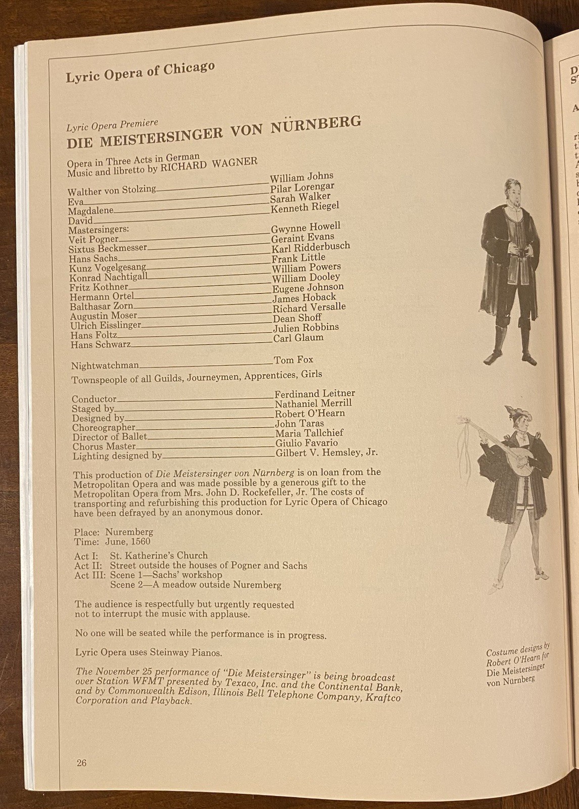 Lyric Opera of Chicago 3 Programs 1977, 1999-2000, 2005 Domingo, Tallchief
