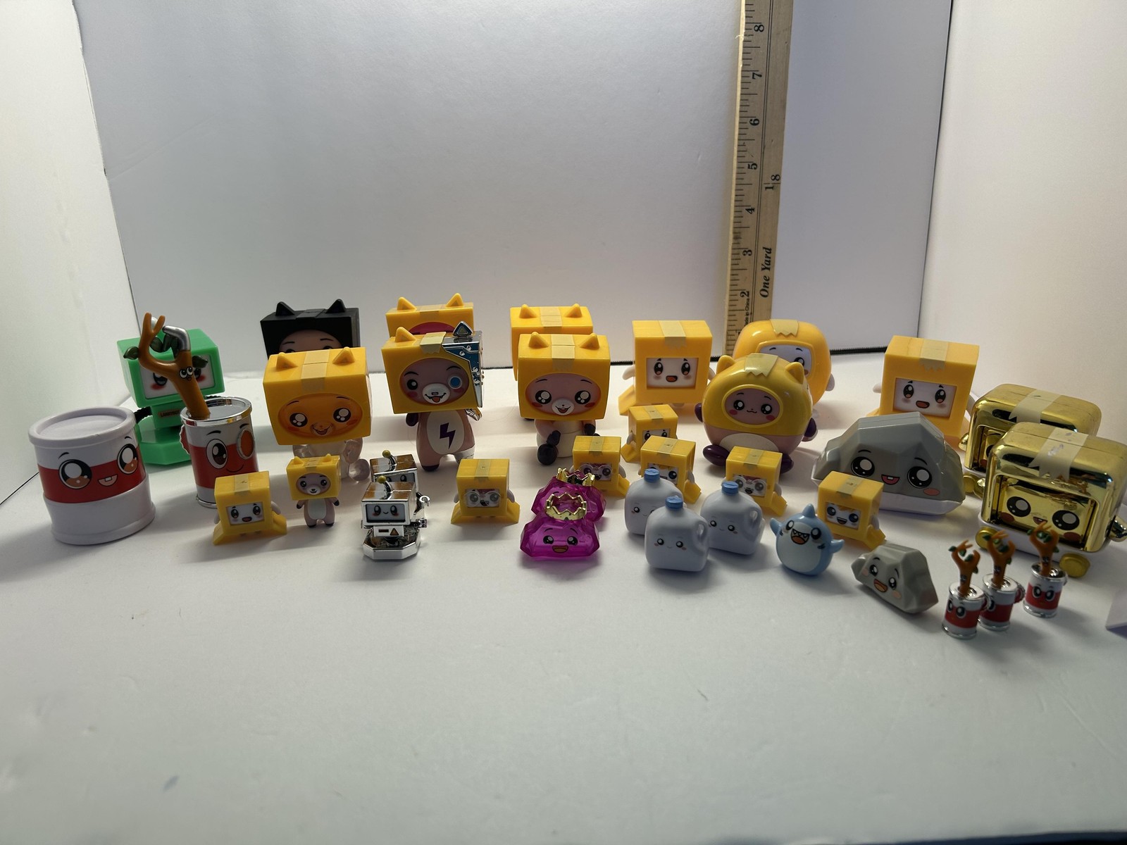 LankyBox Boxy Rocky LankyBot Canny Sticky Figures Lot Small Plastic Mini Toys