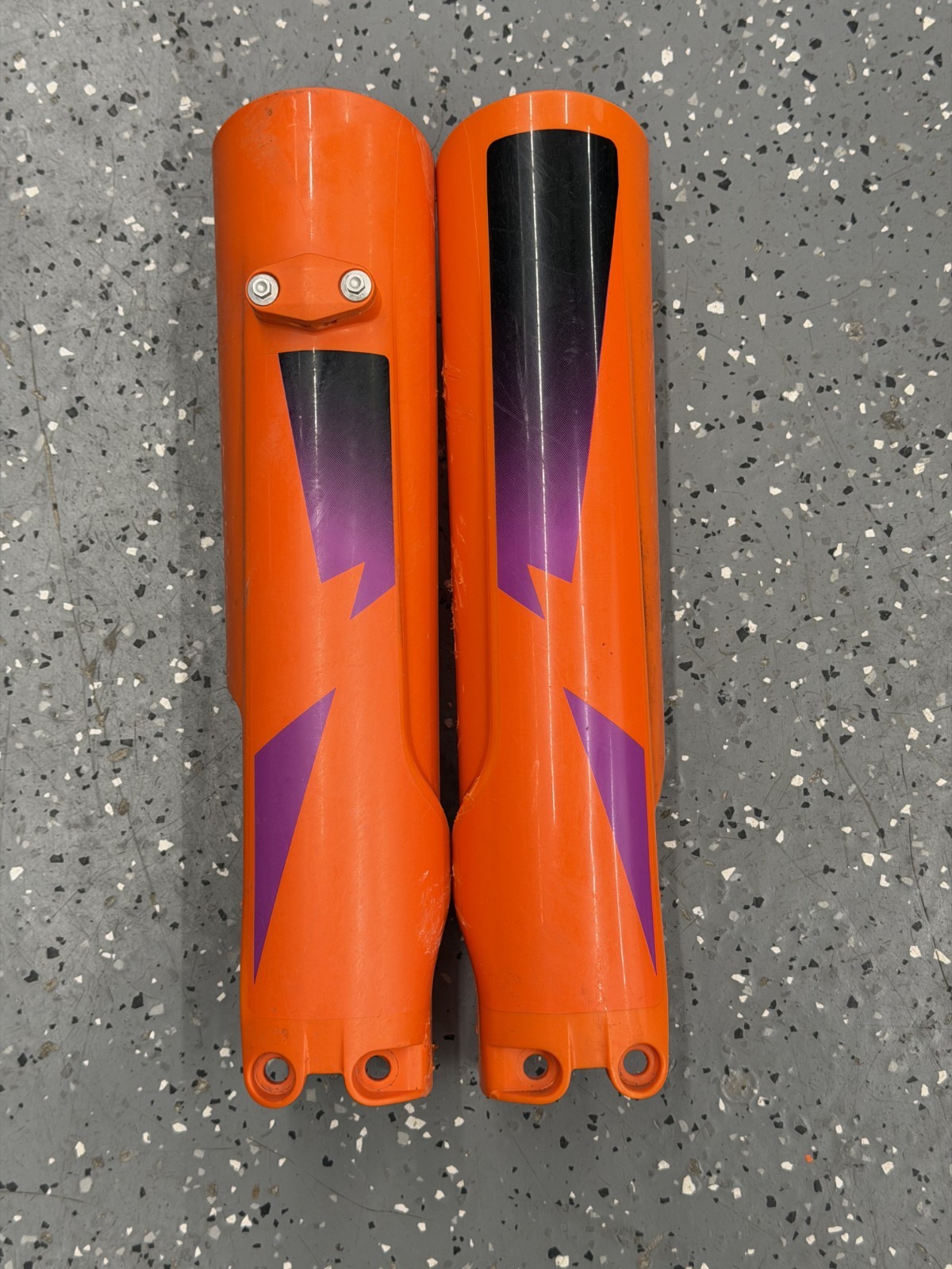 2024 KTM Enduro OEM Fork Guard Protection with Embedded Decals A46001094000EBE