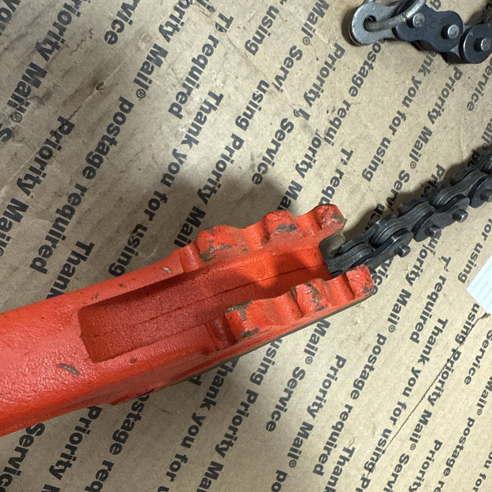 RIDGID Model C-24 Heavy-Duty Chain Wrench 3" New open box Has Paint Scratches