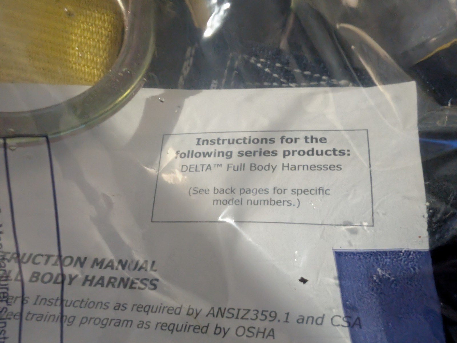 3M DBI-SALA Delta Comfort Construction Style Positioning Harness Medium New