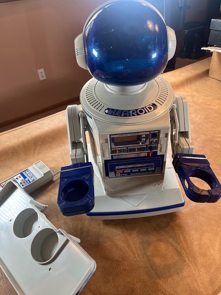 Vintage Hearoid Harold Omnibot Robot Japan Voice Command Module Tray