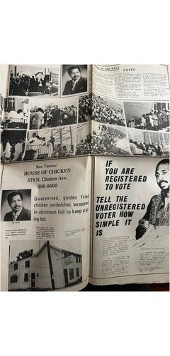 1972 Trenton NJ Weekly Newspaper Photograph: Becton at Fort Dix & Black History