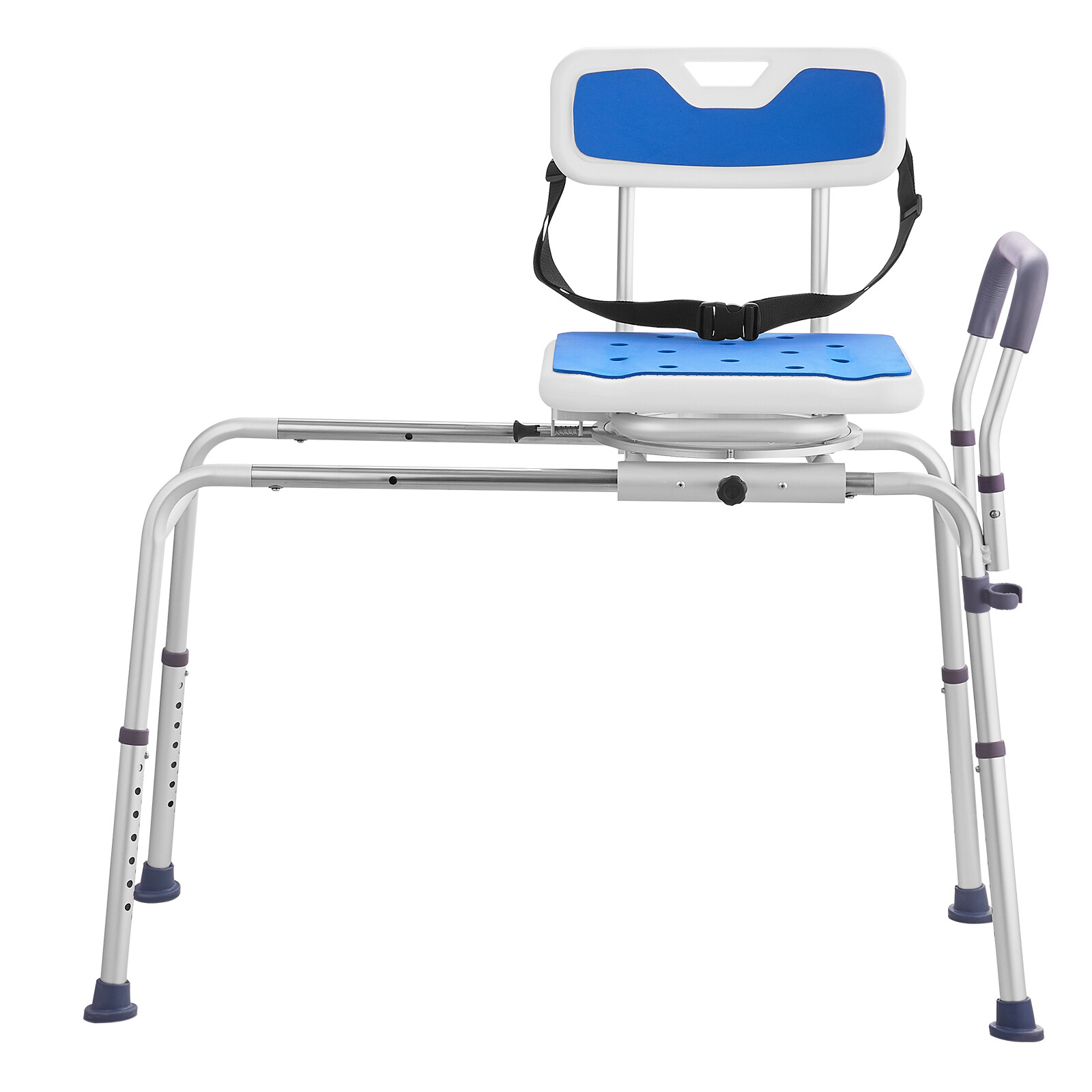 VEVOR Sliding Tub Transfer Bench Shower Chair with 360 Degree Swivel Seat 400LBS