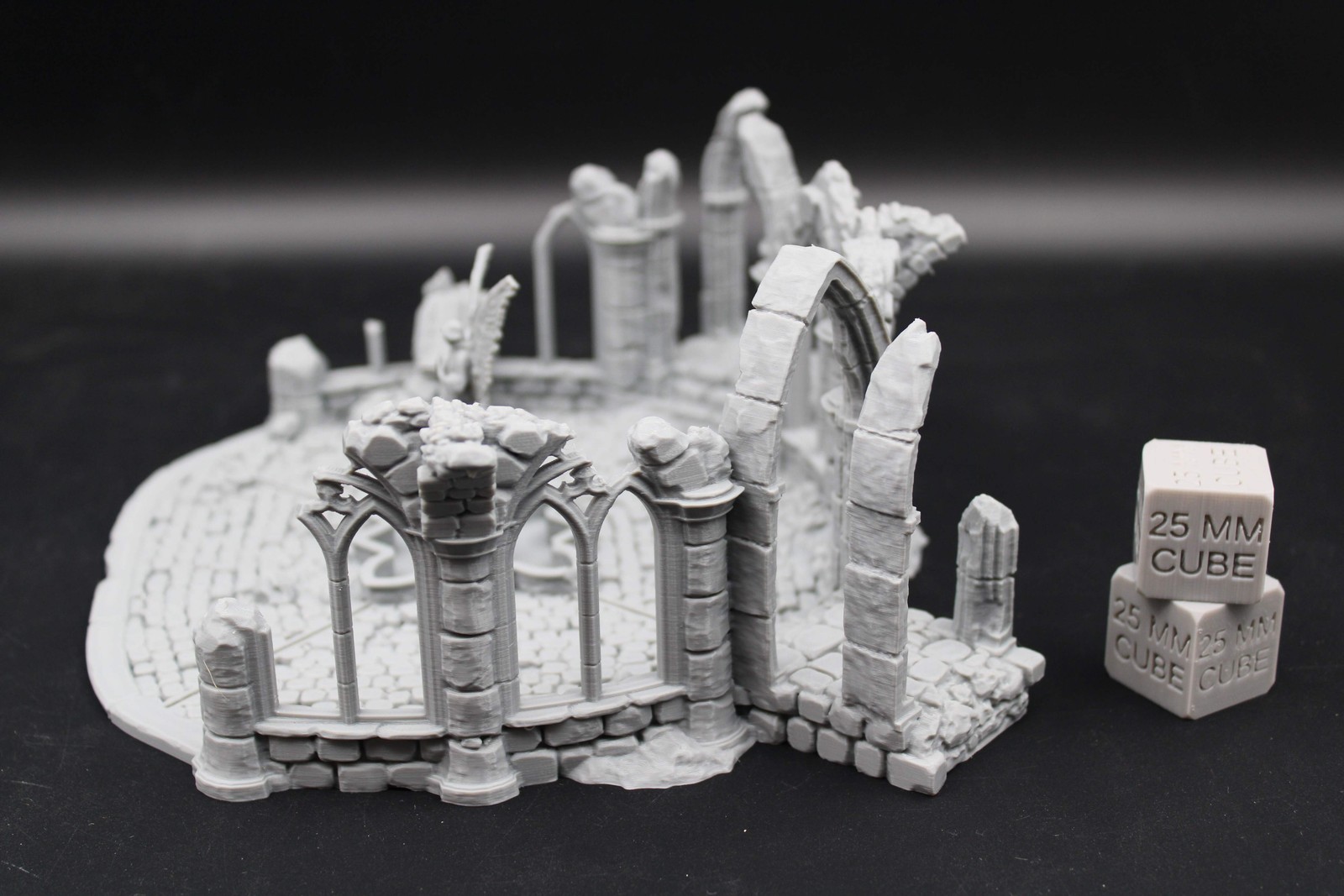 Fantasy Town Plaza Temple Center Ruin Terrain for DnD Wargames