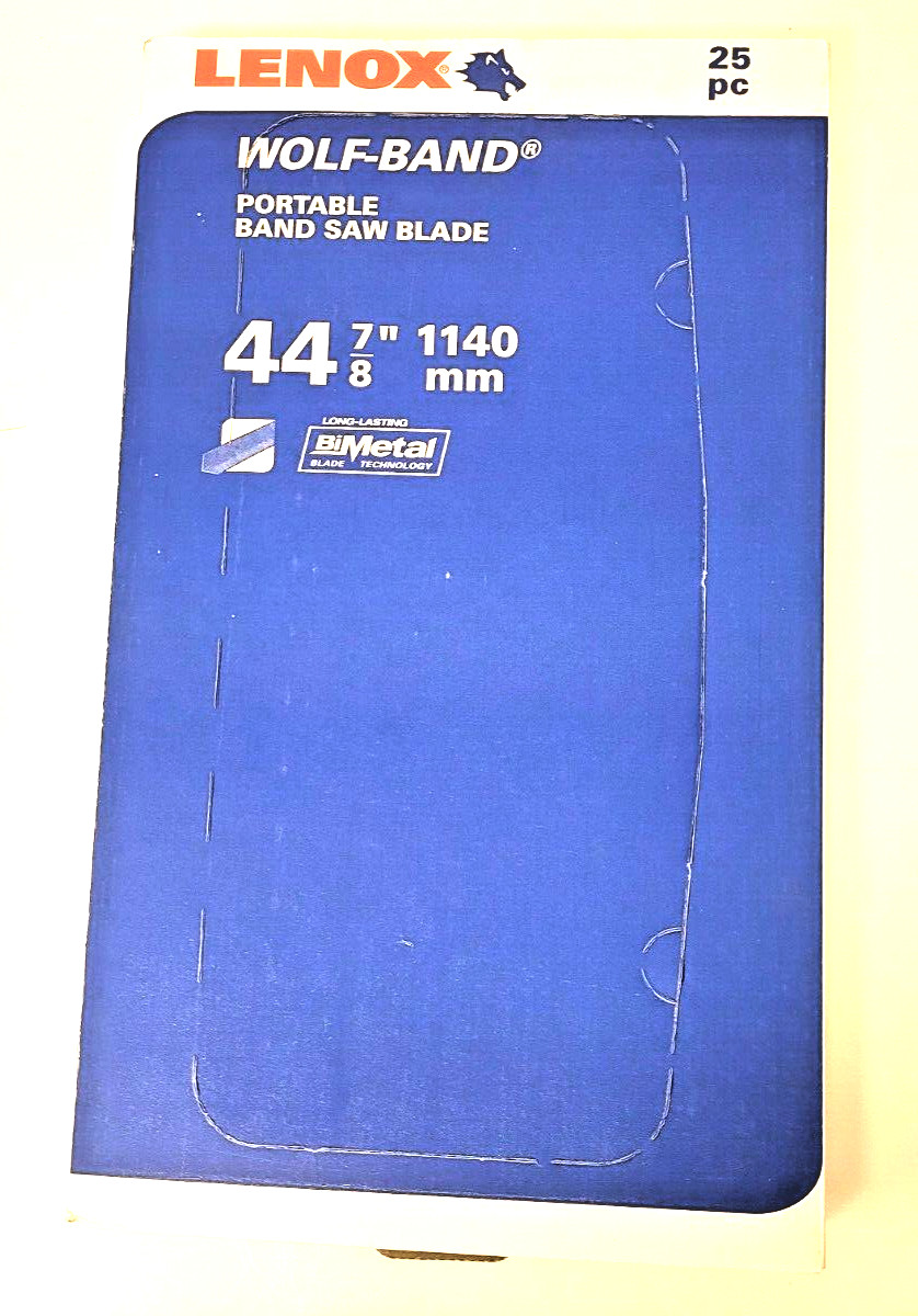 44-7/8" x 1/2 x 18 TPI Band Saw Blades Lenox Wolf-band 3842538PW18 LOT OF 25