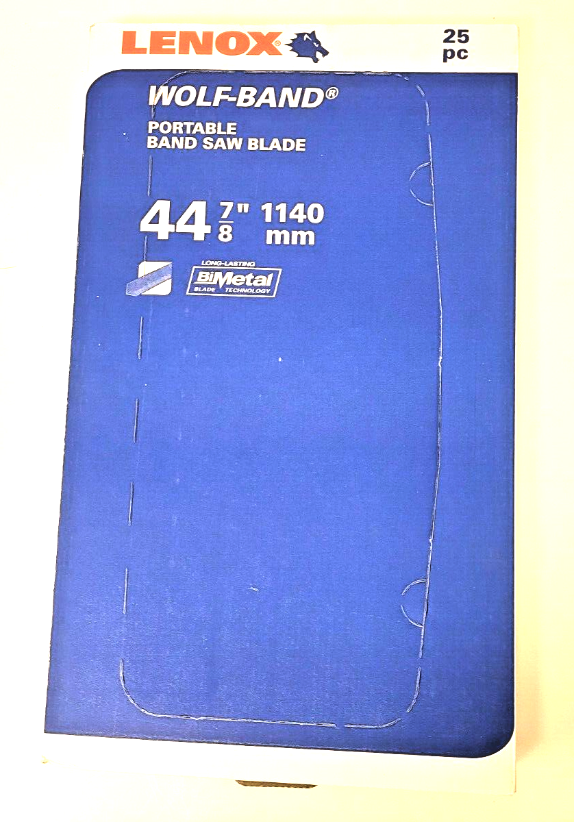 44-7/8" x 1/2 x 18 TPI Band Saw Blades Lenox Wolf-band 3842538PW18 LOT OF 25