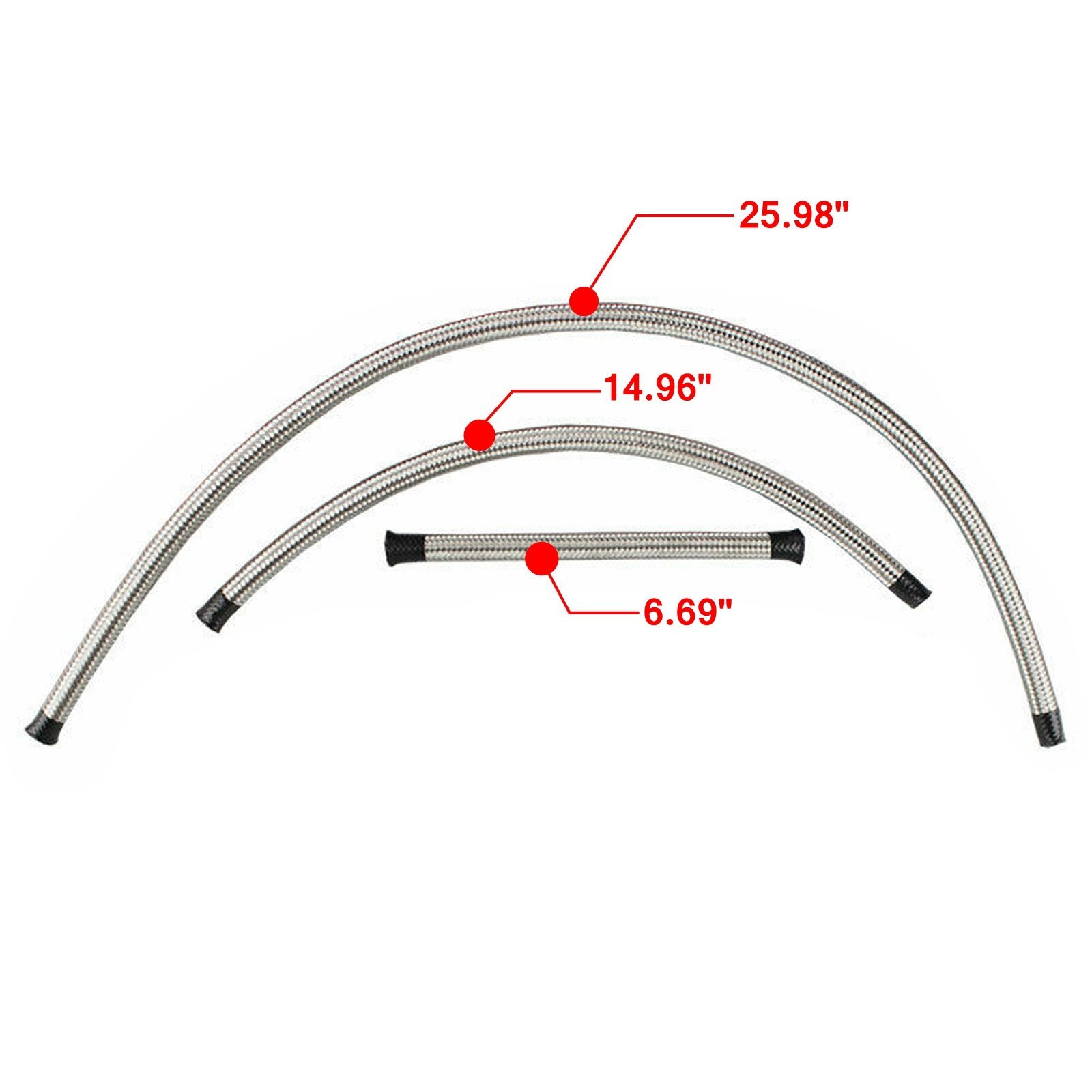 Universal Adjustable Fuel Pressure Regulator Kit 100psi Gauge AN6 Fitting