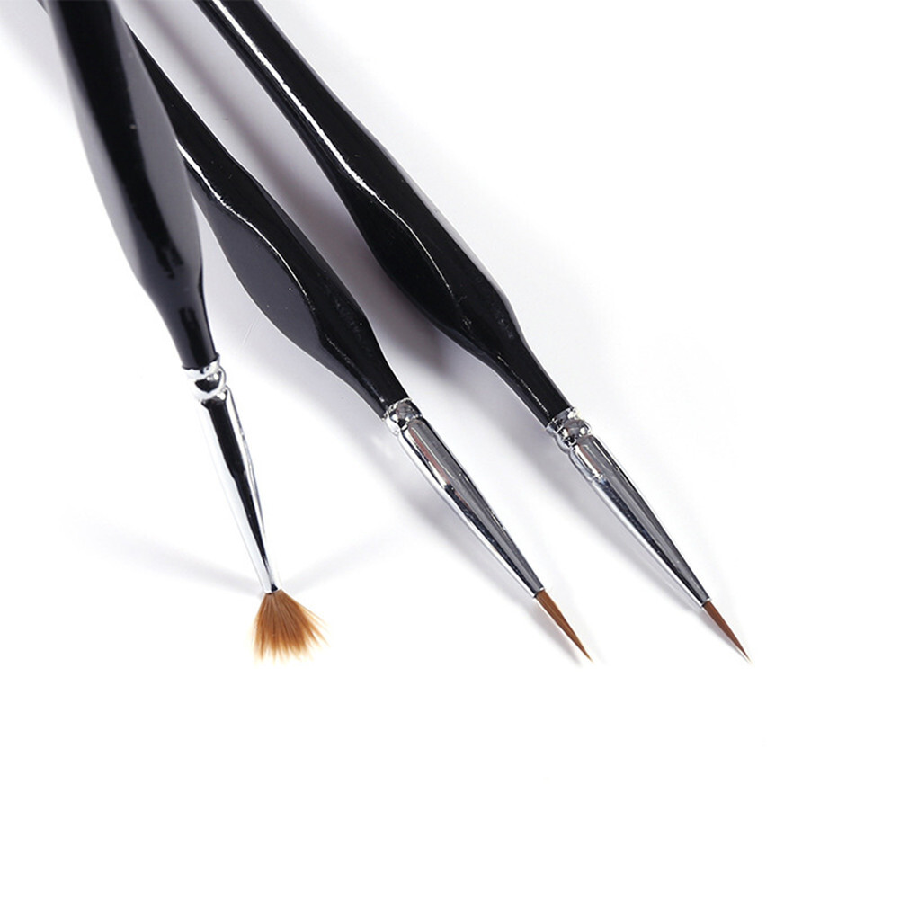 6x Extra Fine Tip Detail Paint Brushes for Miniatures Model Maker Painting Set