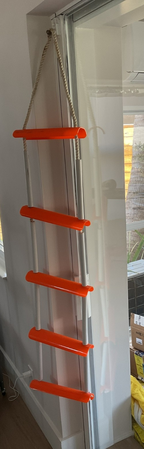 Boat Rope Ladder 5 Step Portable Marine Dock Ladder HISC