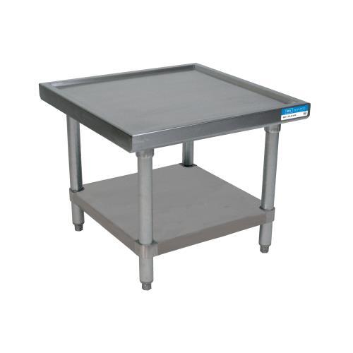 BK Resources - MST-2424SS - 24 in Square 2-Tier S/S Machine Stand