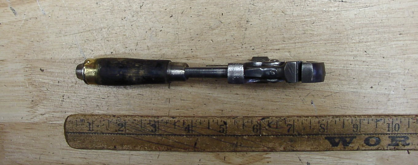 Antique Oswego Tool Co Round Wood Handle 8" Stillson Pipe Wrench,Good,L@@K READ