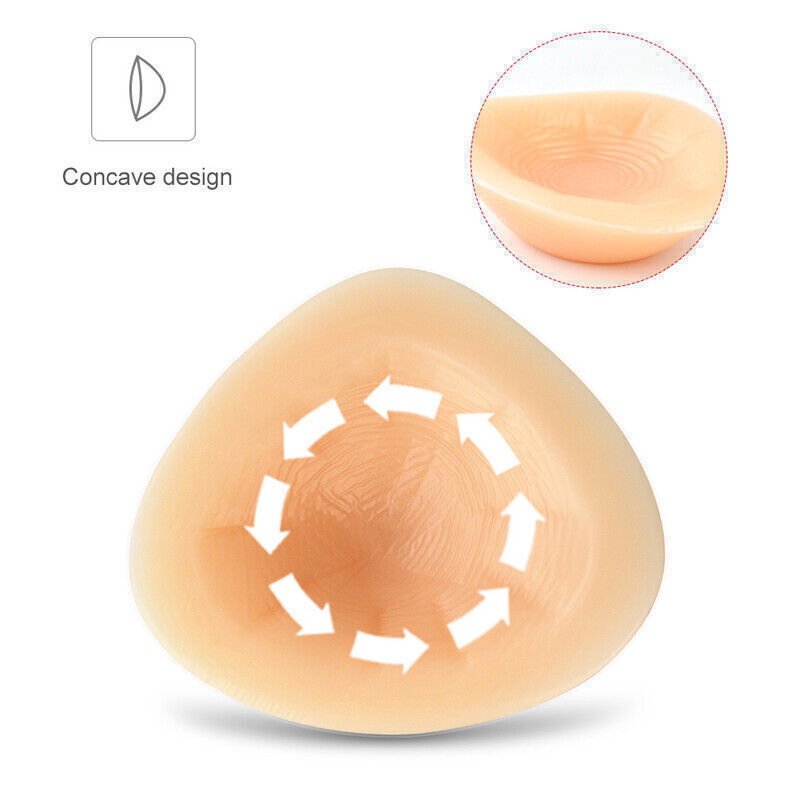 2PCS Silicone Breast Forms Crossdresser Mastectomy Concave Prosthesis Enhancer