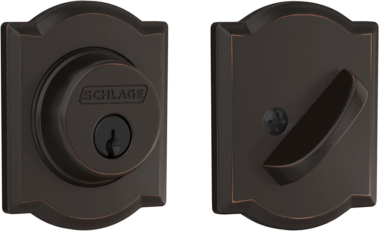 Schlage Single Cylinder Keyed Entry Grade 1 Deadbolt, B60N CAM