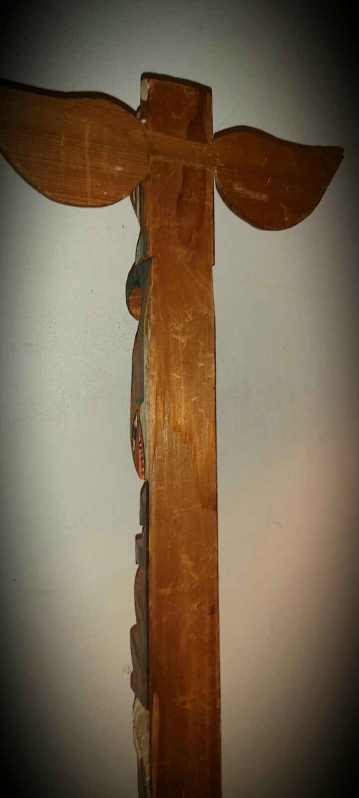 Northwest Coast; 2 Polychromed Model Totem Poles (early 20th c).