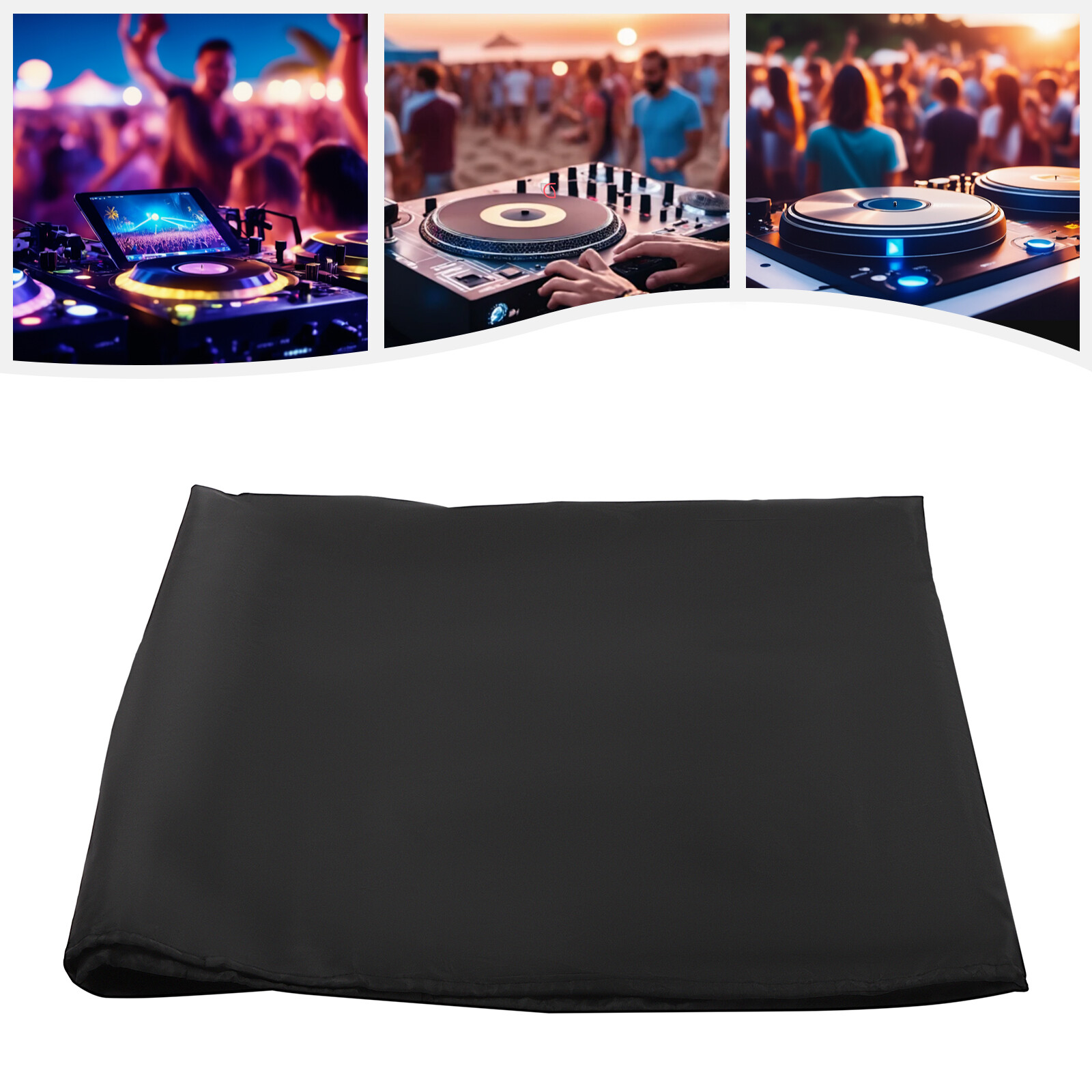 Black DJ Stand Decorative DJ Display Stand Scrim DJ Facade Event Booth Cover US