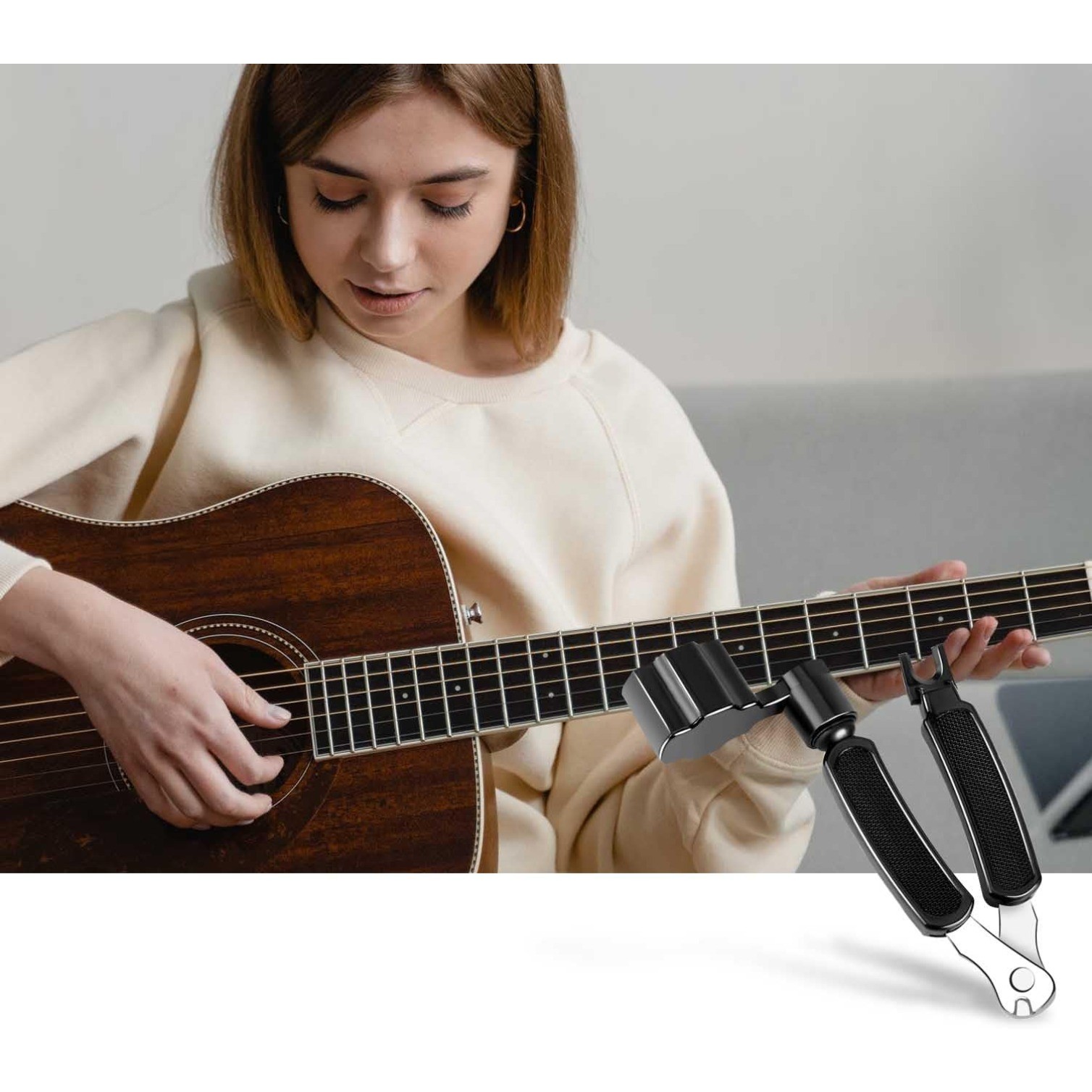 Guitar String Winder Cutter Pin Puller, 3 In 1 Guitar Maintenance Tool