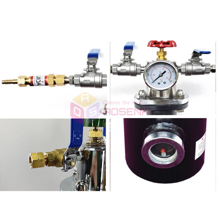 2L Brazing Flux Generator Acetylene Propane Gas Flux Brazing Tank Adjustable