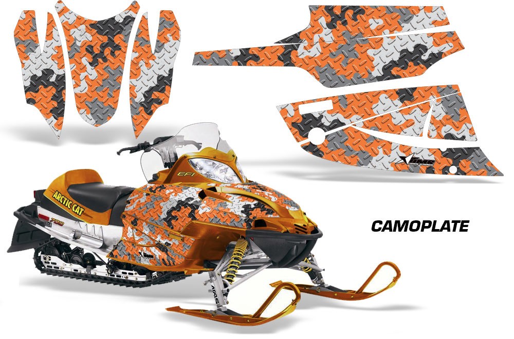 Sled Graphic Stickers Decals For Arctic Cat Firecat/Sabercat 2003-2006 CAMPLT O