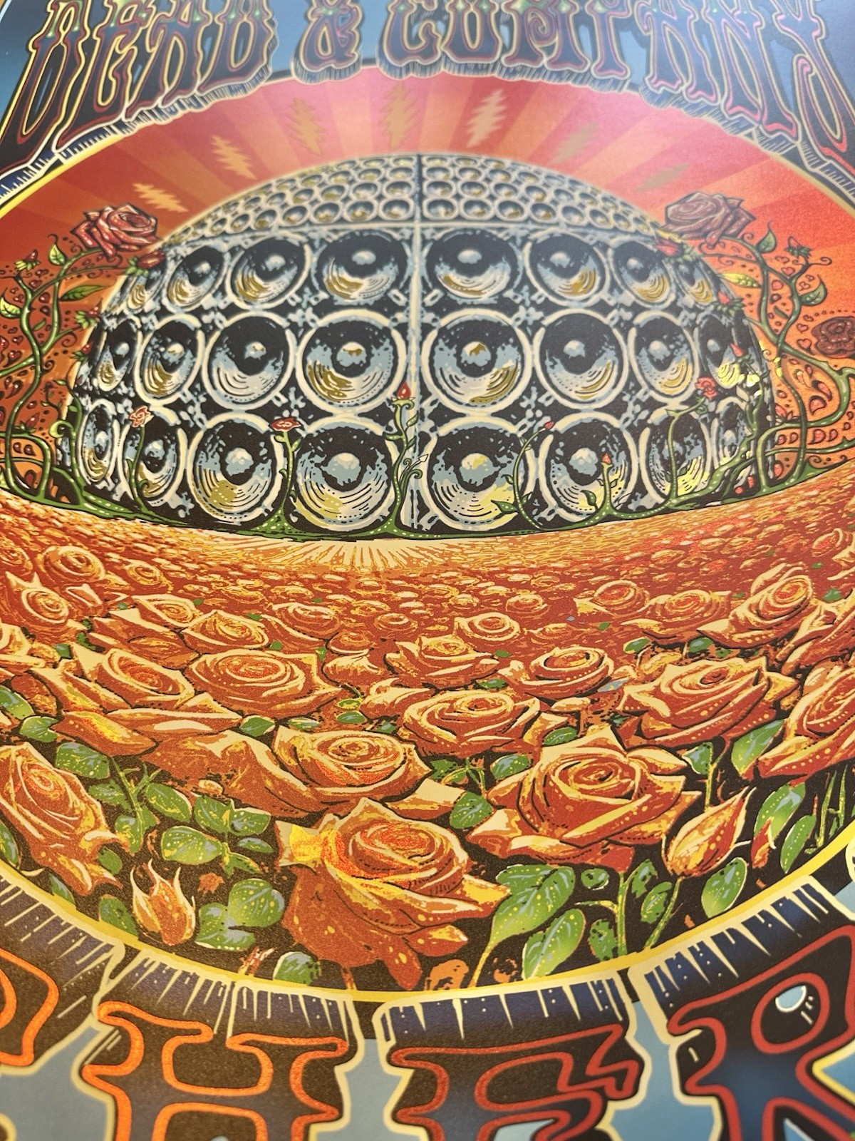 Dead & Company Poster GOLD FOIL 7/6/2024 Las Vegas Sphere Printer’s Proof Dubois