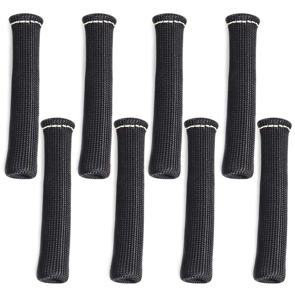 8pcs 1200° SPARK PLUG WIRE BOOTS HEAT SHIELD PROTECTOR SLEEVE for SBC BBC aa
